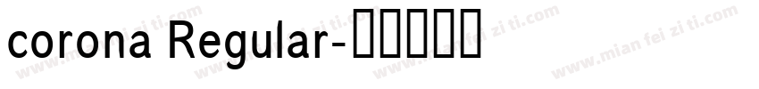 corona Regular字体转换